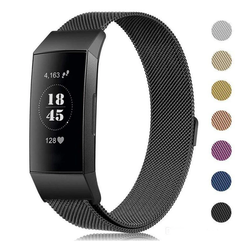 

Многоцветный магнитный ремешок из нержавеющей стали для Fitbit Charge