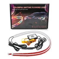 2Pcs RGB Led Guide Strip Headlight for Car Daytime Running Lights Turn Signal Bulb DRL Sequential Switchback 30cm/45cm/60cm APP - Image 2