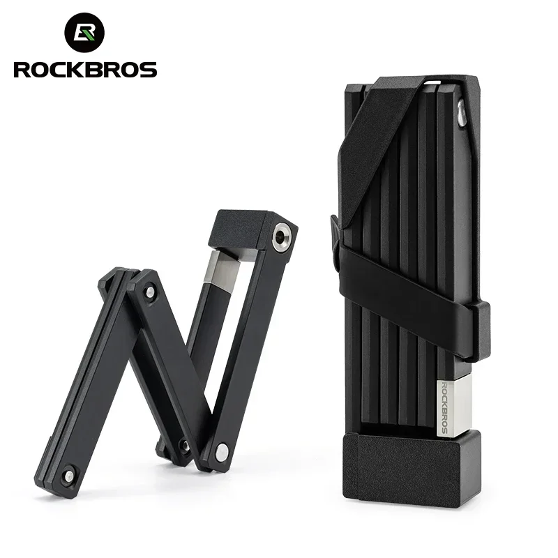 

ROCKBROS Bicycle Folding Lock MTB Road Fold Lock High Security Anti Theft Scooter Electric E-Bike Bicycle Accessories