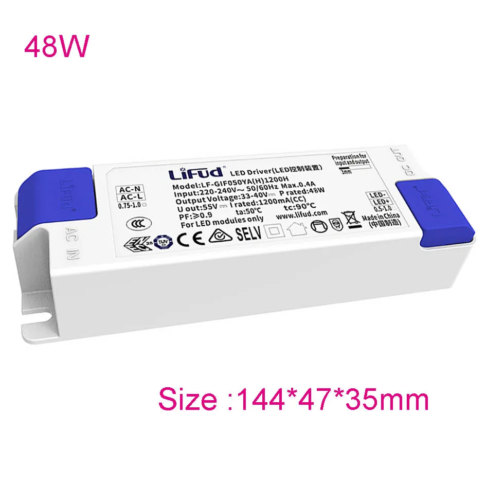Description Picture 5 of itemLiFud LED driver LF-GIRxxxYM LF-GIRxxxYS series LED transformer Input 220V-240V output 350mA 600mA 900mA 1200mA 1400mA 1500mA