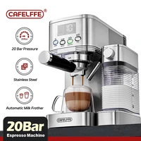 Cafelffe Fully Automatic Espresso Machines Automatic Milk Froth Ground Coffee Stainless Steels Cappuccino maker Cafeteria 20Bar 1