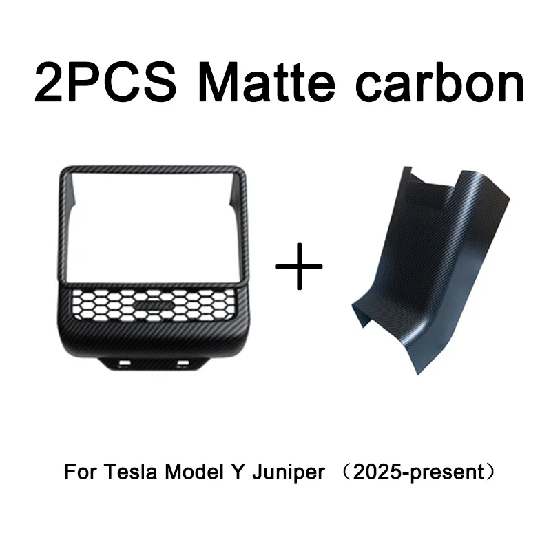 For Tesla Model Y Juniper 2025 Rear Screen Cover Protector Frame Back Air Vent T
