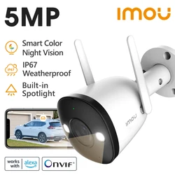 Outdoor 3K WiFi Security Camera with Spotlight & Full Color Night Vision - Bullet 2E 5MP
