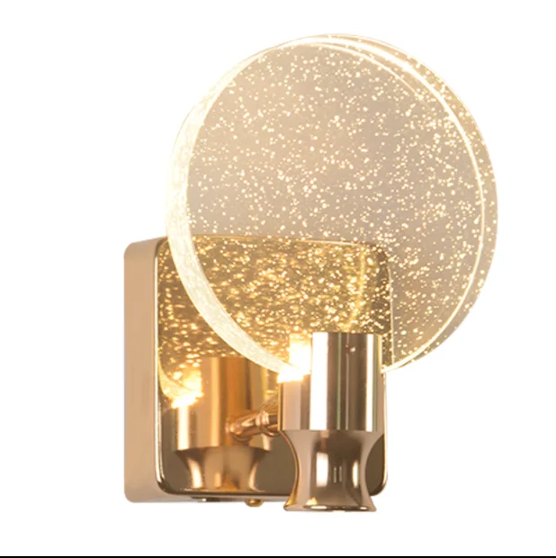 

Simple Bedroom Living Room Crystal Wall Lamp Mirror Front Lamp Bathroom Makeup Lamp Wall Lights Home Decor Lights Mirror Light