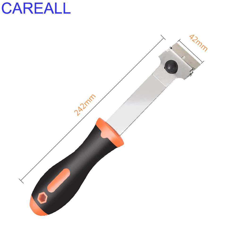 CAREALL Auto-Reinigungsschaber Aufkleberentferner 100 Stück Kohlenstoffstahl-Rasierklingen Vinylfolie Klebstoff Fenster Keramik Glas Ofenschaber – Detail 3