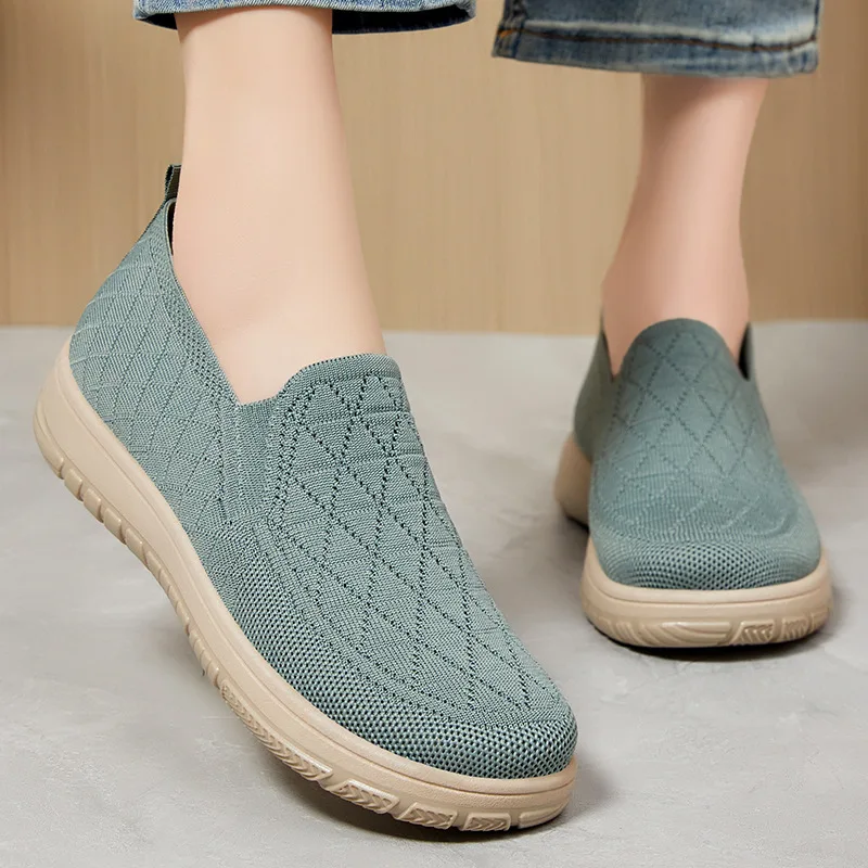 Women's Spring New Shoes One Step Stepping Cloth Shoe Shallow Mouth Flat Shoe Soft soled Comfortable and Versatile Women's Shoes 3