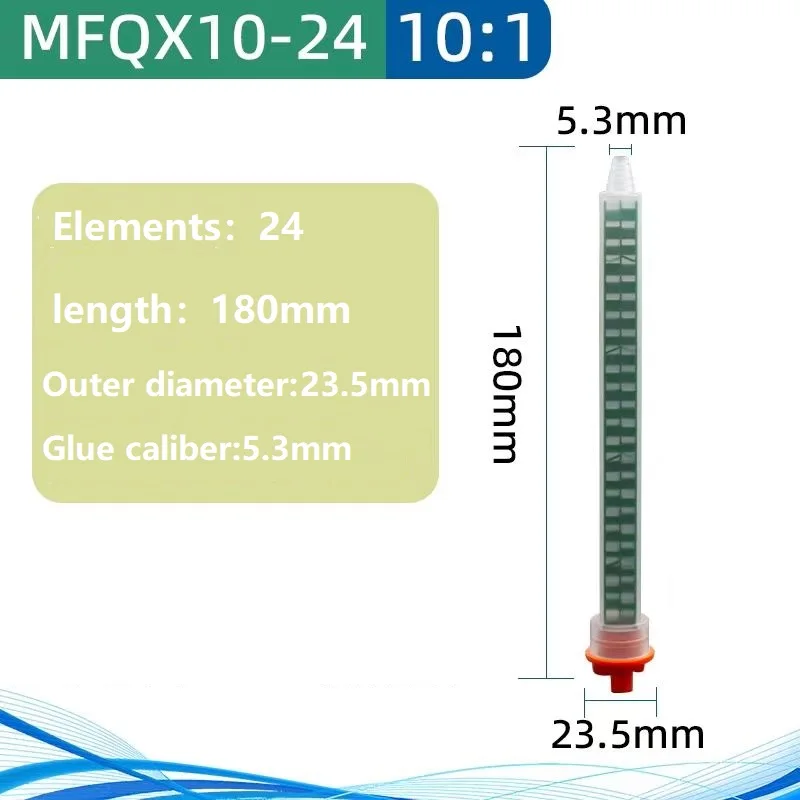 Bicos para AB Acrílico, Superfície Sólida, MFQX 10-24, 10:1, 24 Elemento