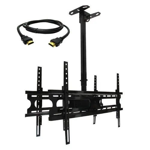 

Tv stand Tilt and Swivel Ceiling Mount for two 37-70 in. Displays with HDMI Cable