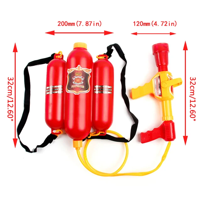 Children Fireman Backpack Nozzle Water Gun Beach Outdoor Toy Extinguisher Soaker 6