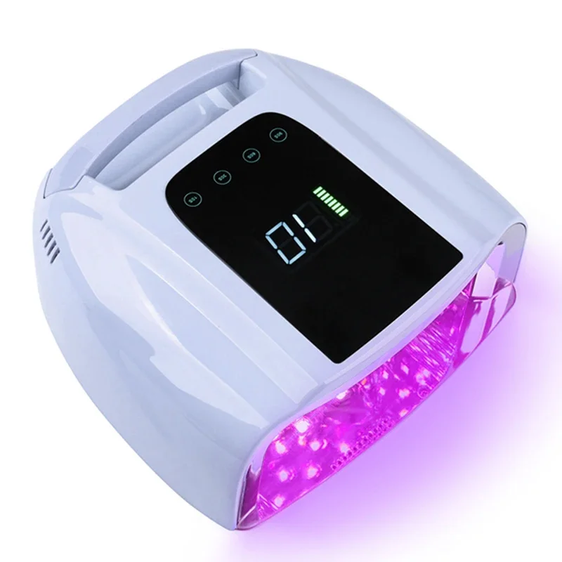 

Mirror Reflective Rechargeable Nail UV LED Lamp 96W Cordless Gel Polish Dryer LED Light for Nails Wireless Nail Curing Lamp