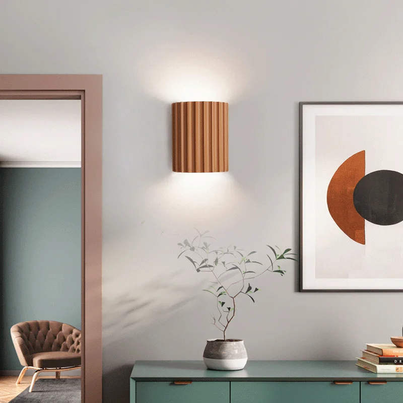 SANDYHA Nordic Modern Resin Wall Lights Led Home Decorative Living Room Corridor Stairs Bedroom Indoor Wand Lamparas Fixtures
