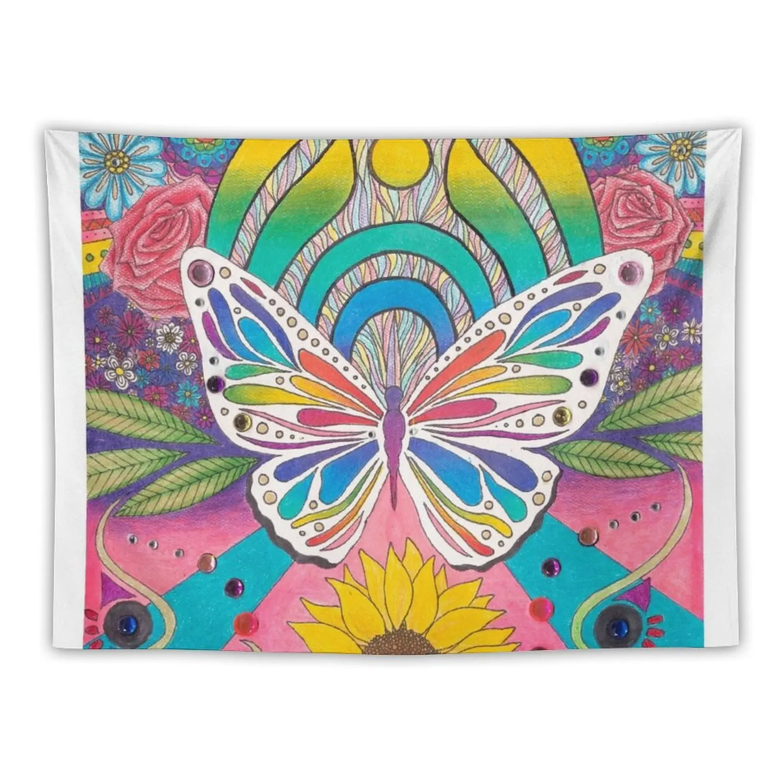 

Butterfly Nectar by Aly Stinson Tapestry Wall Hangings Decoration Decorative Wall Tapestry
