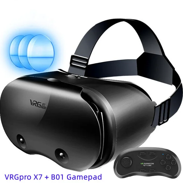 VRゴーグル 段ボール3Dバーチャルリアリティメガネボックス スマホ オリジナル VRGpro X7 VR バーチャルリアリティ 3D メガネ