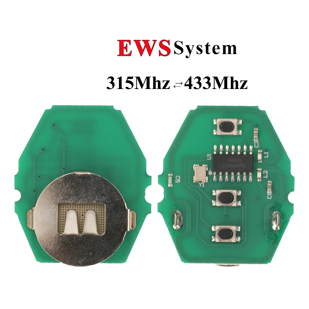 Car Remote Key for BMW E38 E39 E46 X3 X5 Z3 Z4 1/3/5/7 Series 315/433MHz ID44 Chip Keyless Entry Transmitter
