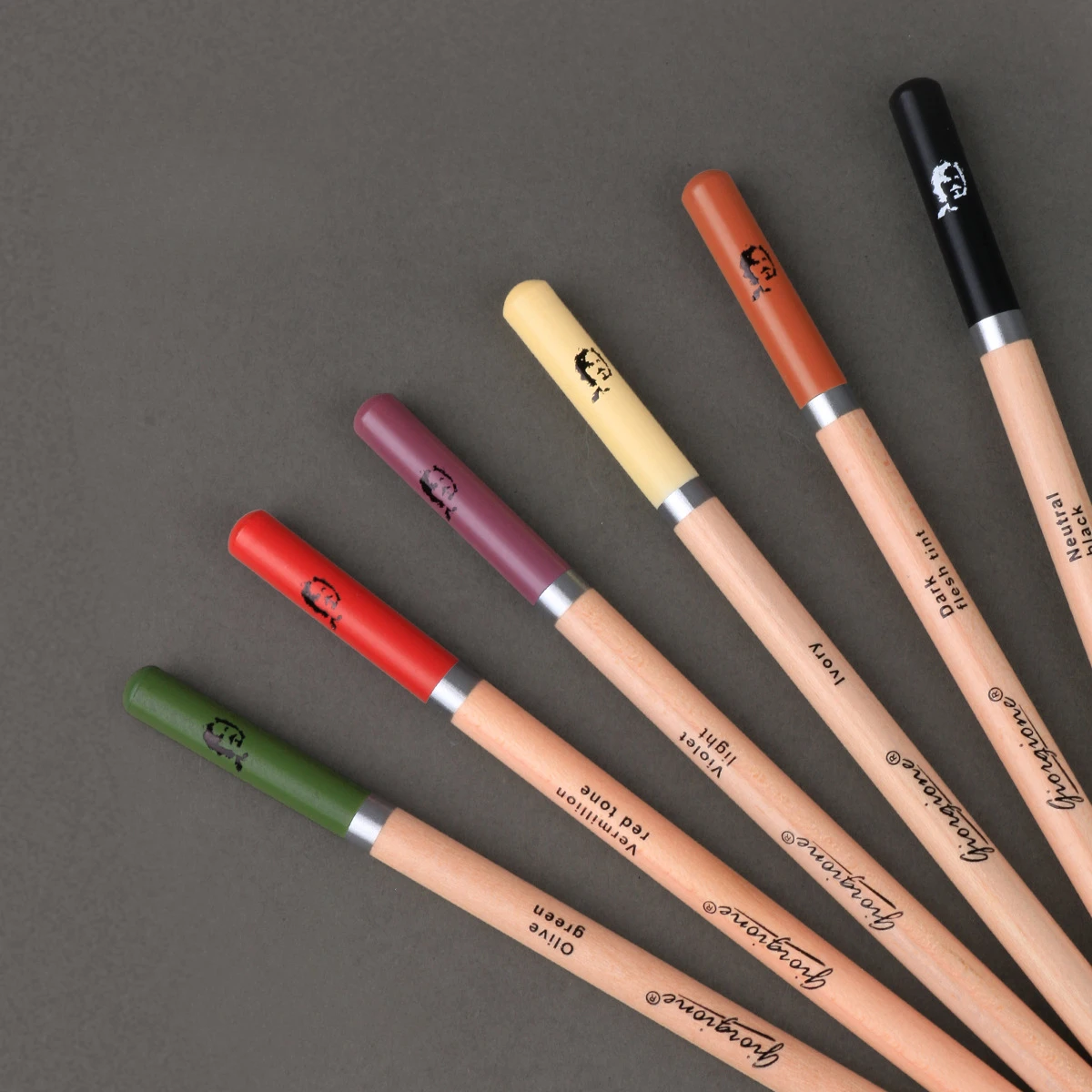 Sketching Color Charcoal Pen Sketching Art Student Color Pencil White Charcoal Pen Wooden Round Pole Art Supplies