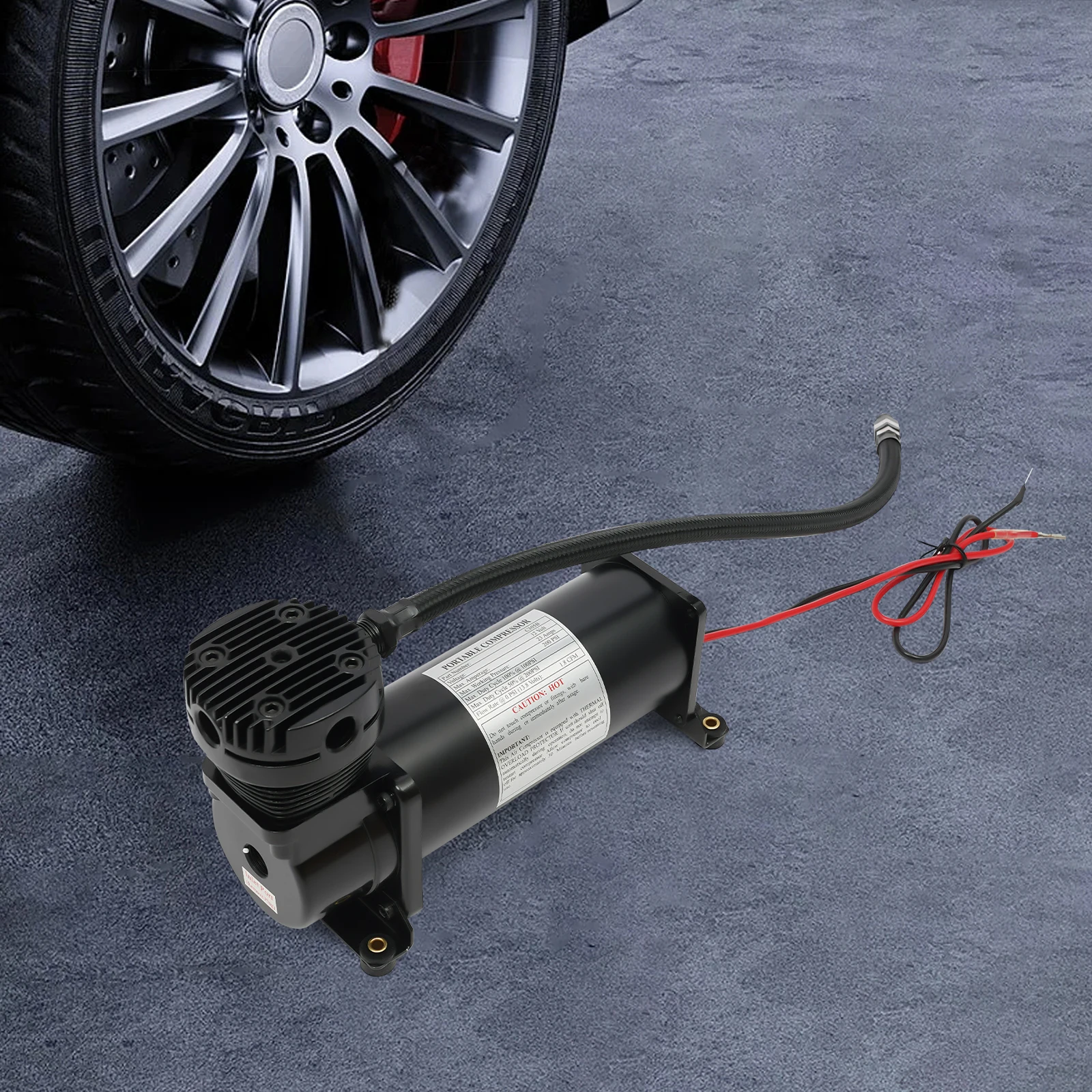 12V Portable Air Compressor Suspension Air Pump 200 PSI IAir Ride Suspension Compressor for Inflating Tire