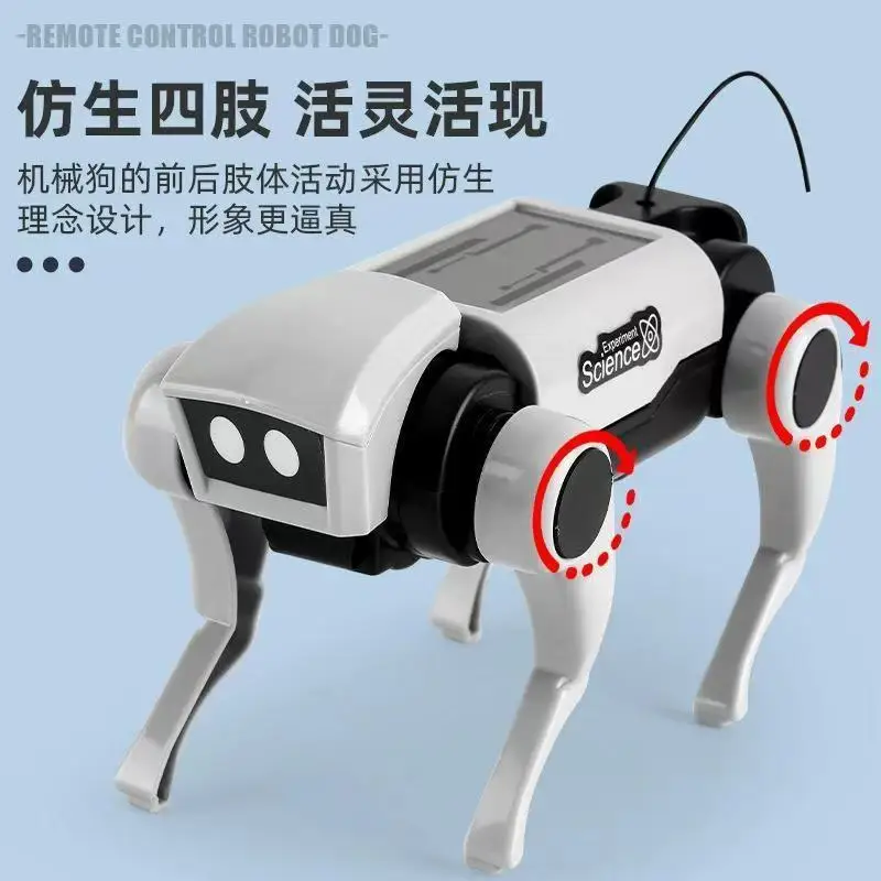 Qihang 원격 제어 Diy 기계식 고양이 조립 키트 기어 전송 원리 학습을위한 소년을위한 교육 실험 장난감