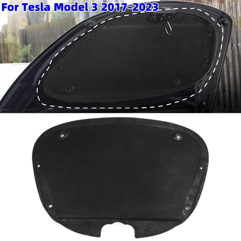 Car Engine Hood Soundproof Cotton Heat Sound Insulation Cotton Mat for Tesla Model 3