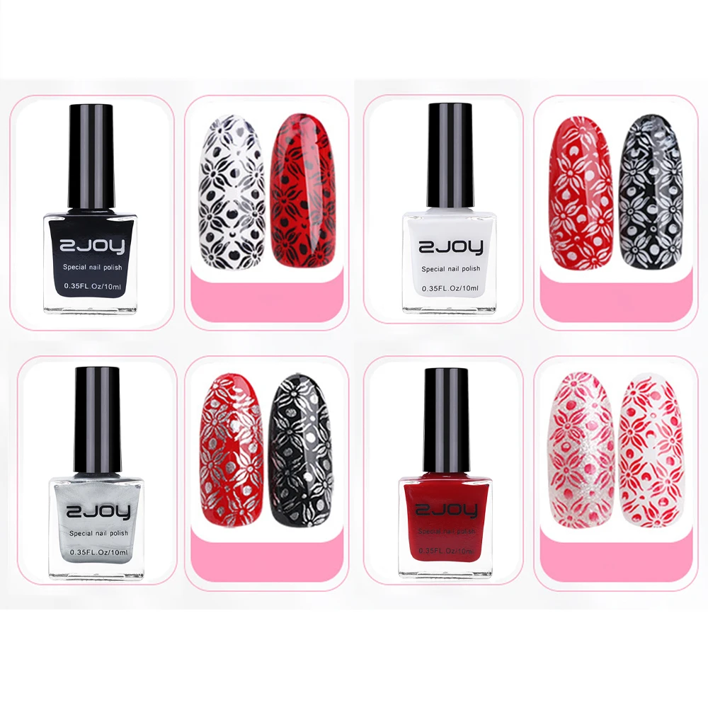 26Colors10ml Nail Printing Stamping Polish il Print Stamping Nail Polishes Lacquer Gel IY for Plate Design Varnish nail polish