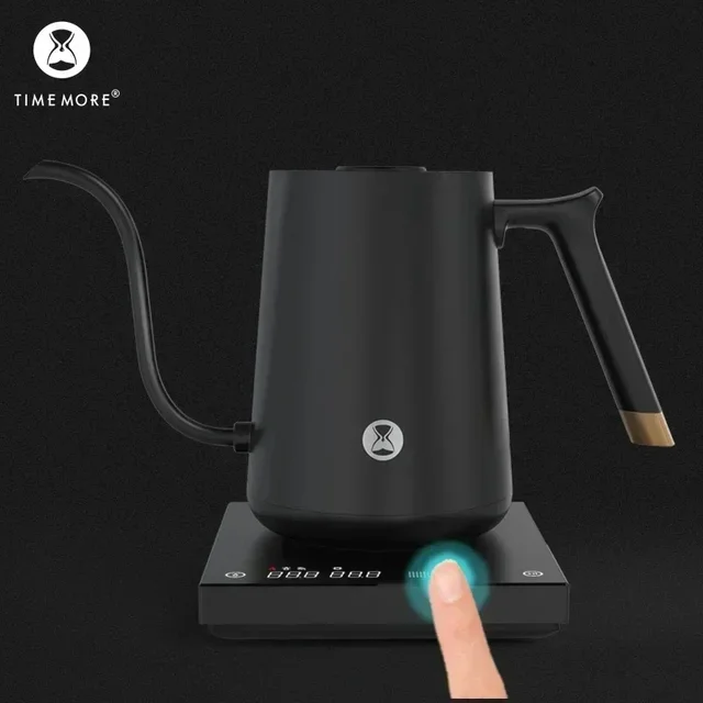 Timemore Fish Smart Electric Pour Over Kettle 600ml 220v  Fine Mouth Temperature Control Customize Hand Brew Coffee Pot Gift 3