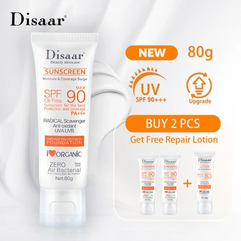 Disaar 바디 보호대 솔라 로션, 오리지널 페이셜 보호대, 선스크린 크림, Spf90, 80g, 신제품