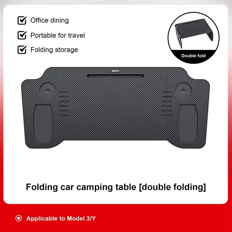 For Tesla Model 3 ModelY Food Tray Table Folding Table Laptop Stand Drive Desk For Steering Wheel Versatile Drinks Tray Holder