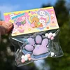 Kawaii Cute Cat's Paw TPR Pinch Toy Slow Rebound Blingbling Squeeze Decompression Toy Transparent Cube PU Sensory Toy Gifts 1
