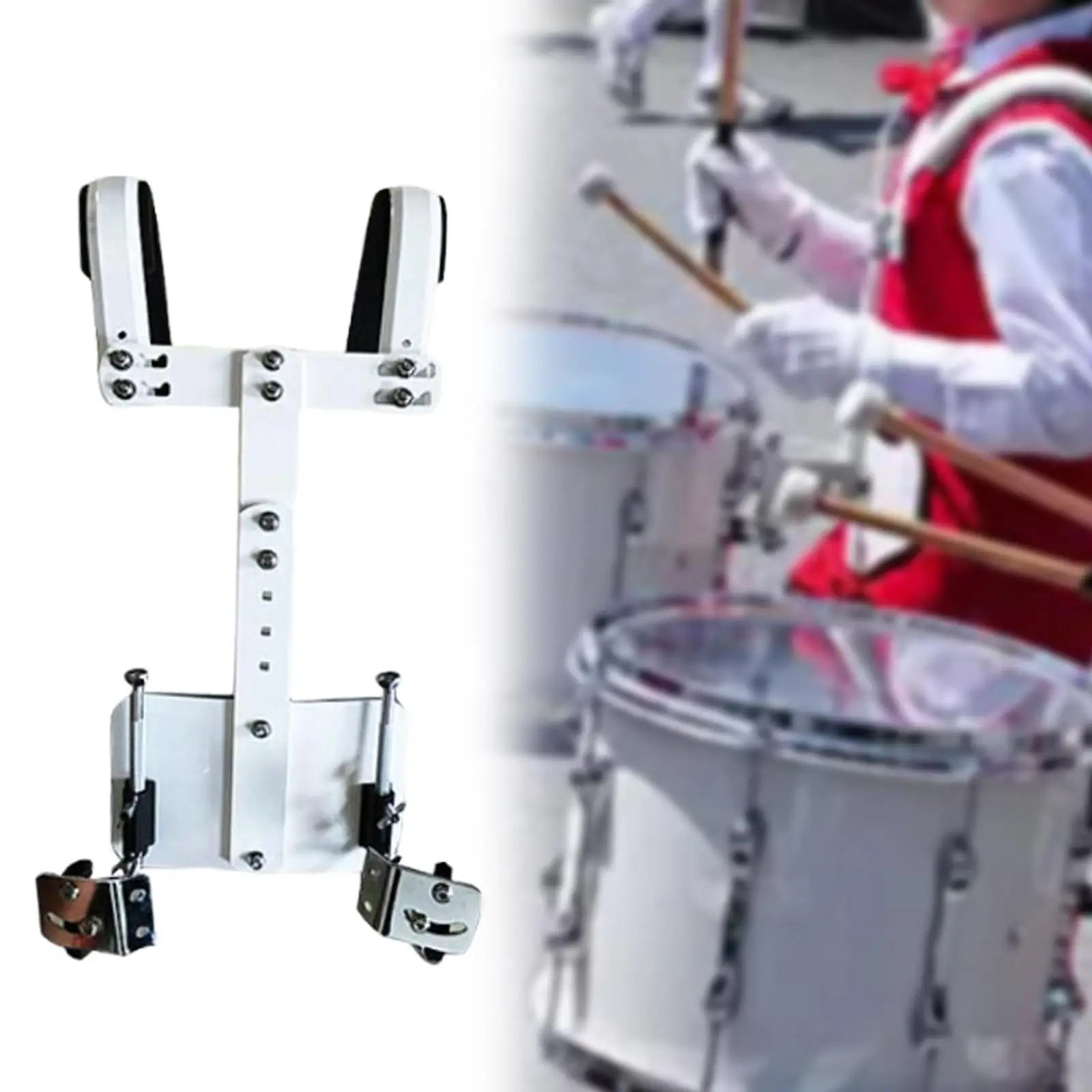 Snare Drum Carrier Percussion Instrument Aluminum Alloy Comfortable Drum Support System Backing Frame Stage Performance Concert
