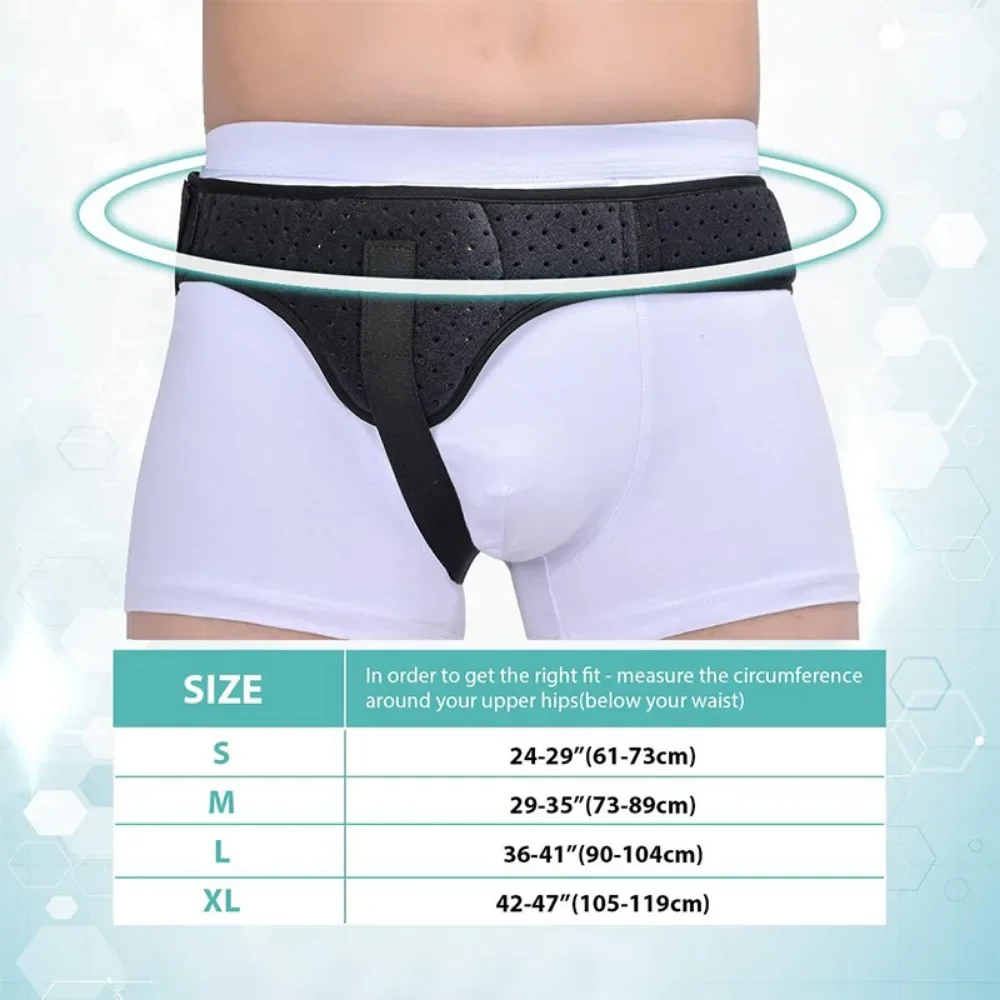 New Adult Hernia Belt Inguinal Hernia Belt Protects The Small Intestine Pain Relief Waist Strap with Removable Compression Pads 6
