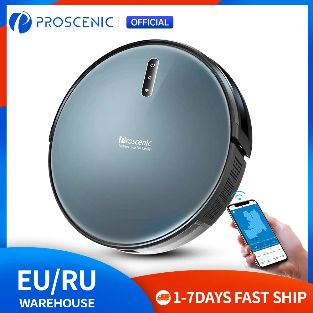 Робот-пылесос Proscenic 830P с Wi-Fi 2000 Па | Бытовая техника