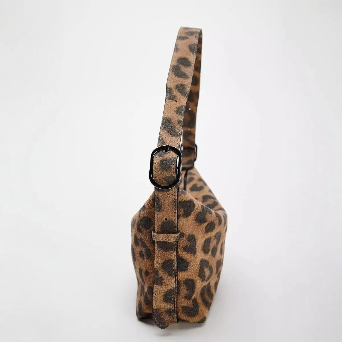 NEW Frosted Vintage Leopard print Women's Bag Shoulder Bag Solid Color Simple Casual Commuter Bags Autumn Retro 2024 Hot Selling
