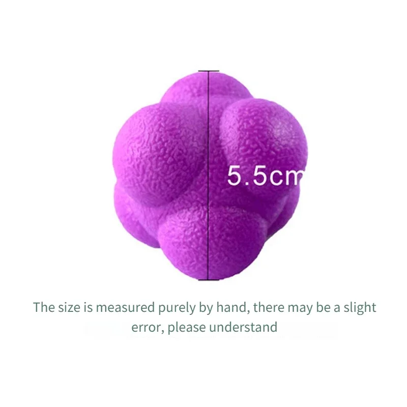 Hexagon Reaction Ball Agility Training Ball for Basketball Football Kids Adult Coordination Reflex Sports Fitness Training