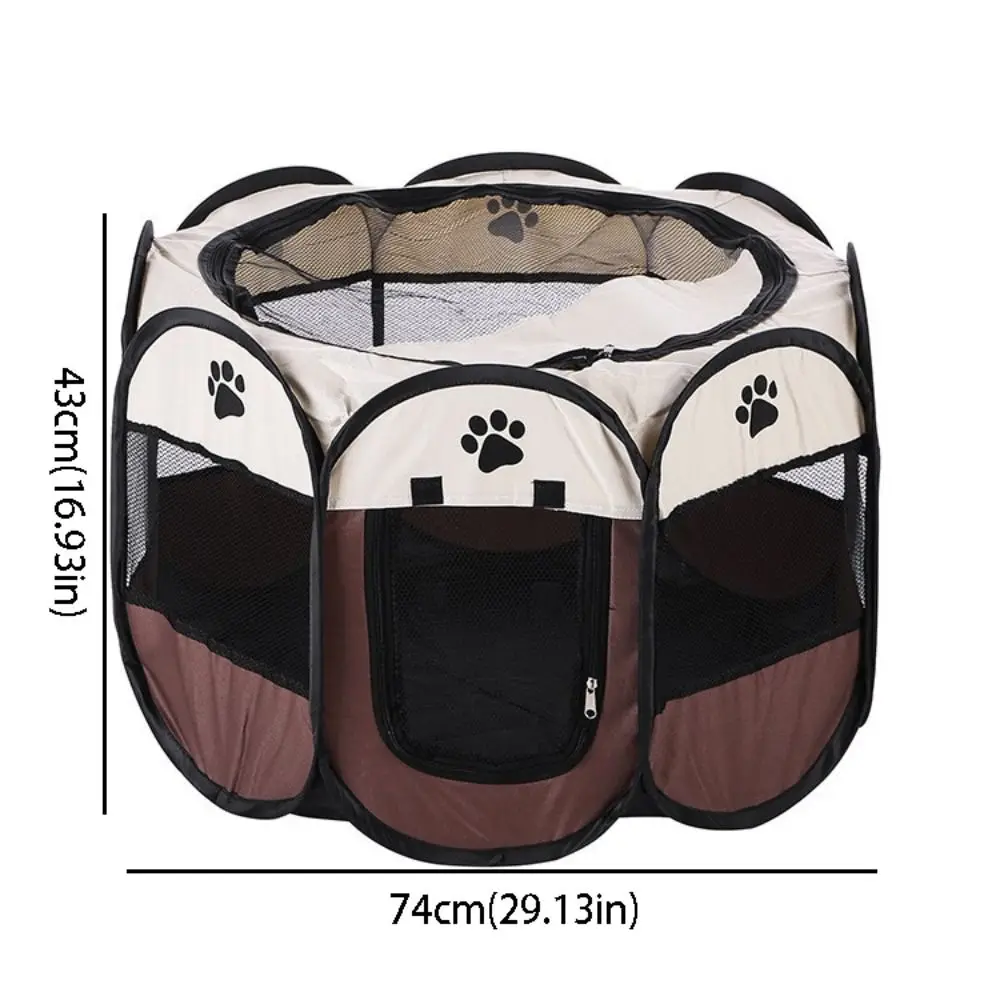 Durable Grip Foldable Pet Tent Scratch Resistant Portable Design Cat House Foldable Structure Waterproof Oxford Cloth Dog Kennel