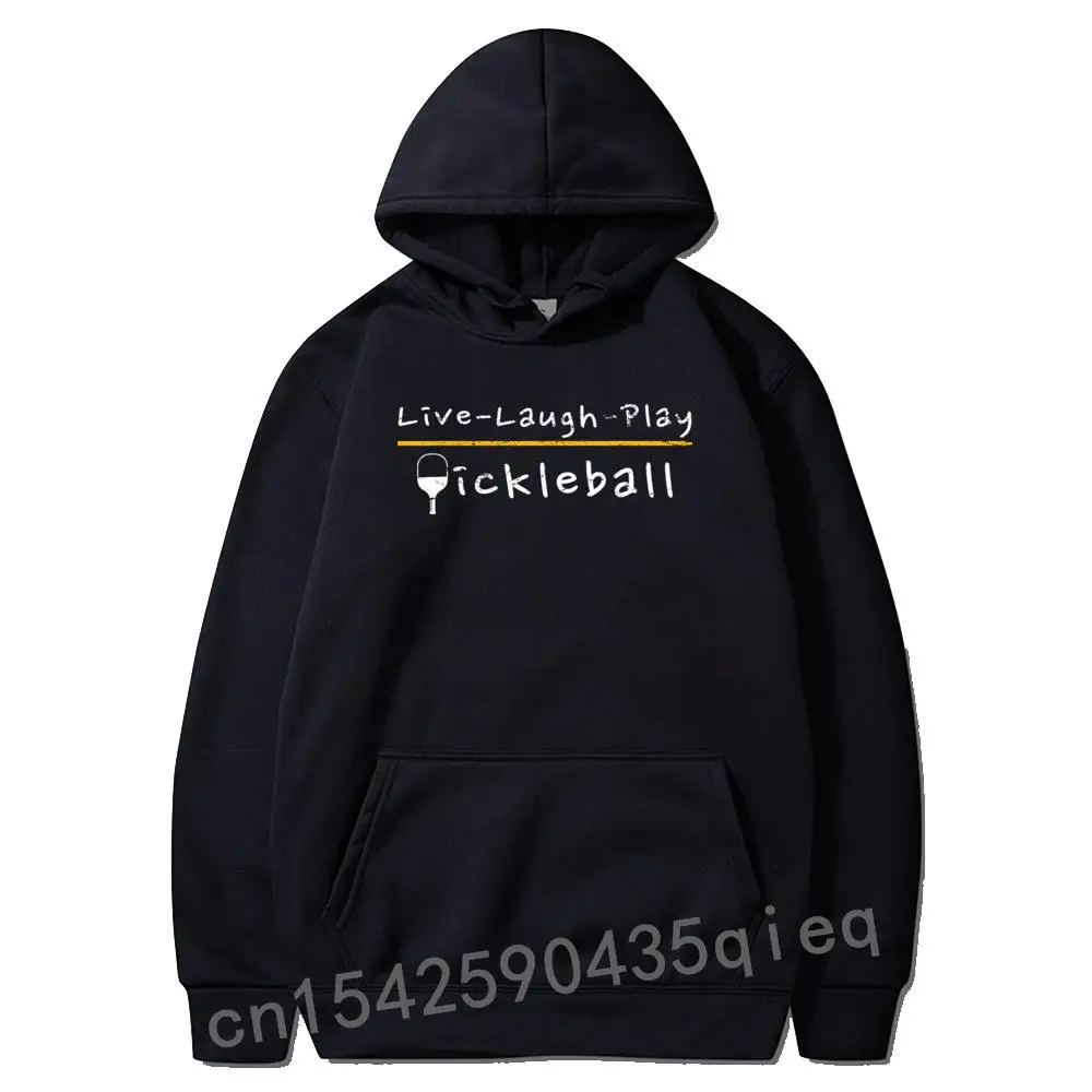 

Novel Live Laugh Play Pickleball Shirt Pickleball Gift Fashion Autumn Hoodies Long Sleeve Men Tops Sweatshirts Winter