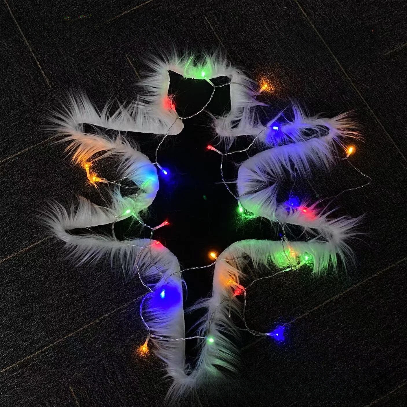 Floor Mat Light Up Fried Cat Rug Christmas Decoration Carpet