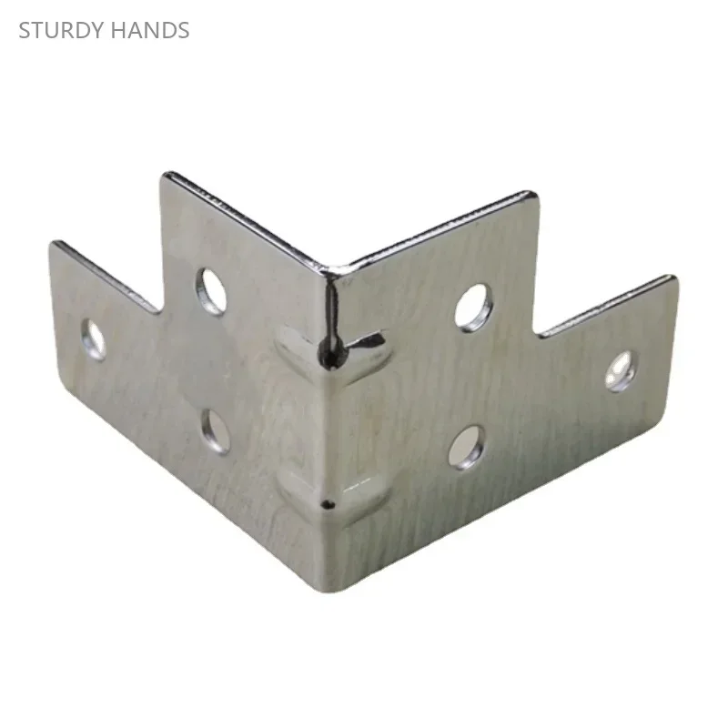 

10 шт. соединительная часть с железной плакированной лентой, прямоугольные окантовки, аксессуары для багажа, деревянная коробка, авиационный ящик, кронштейн для алюминиевой коробки