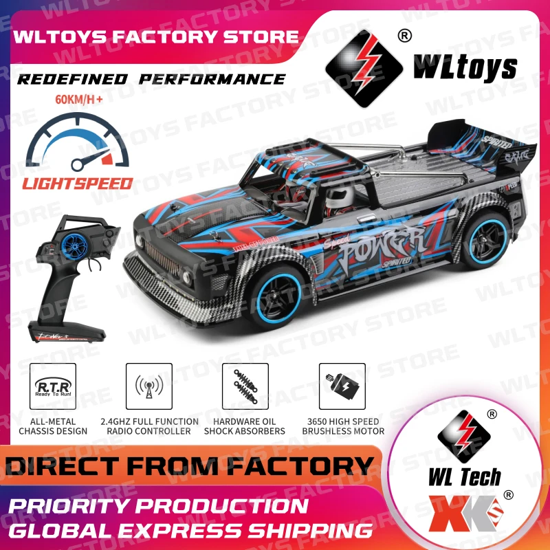 Wltoys 104072 Rtr 1/10 2.4g 4wd 60km/h Brushless Rc Car Drift Onroad