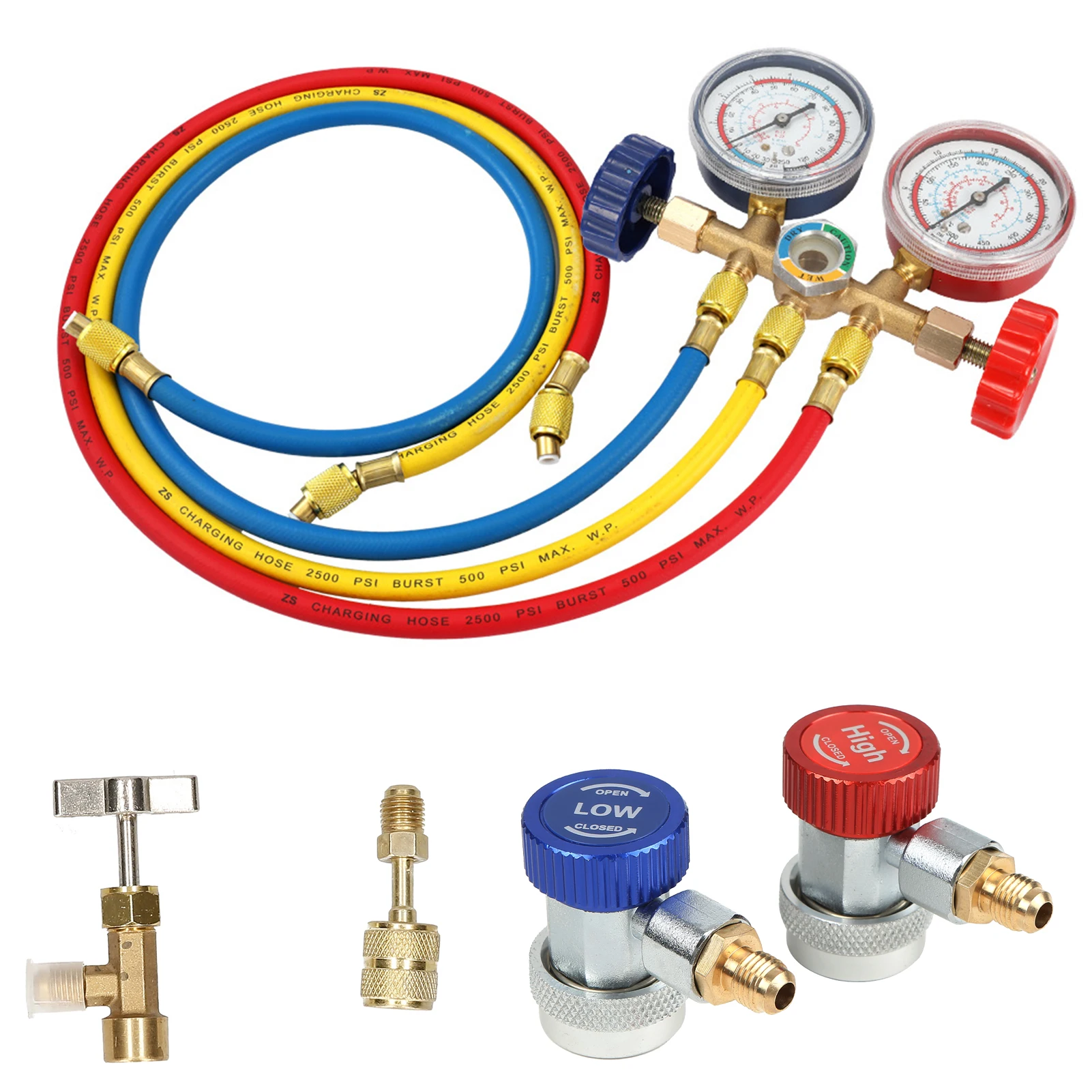 Air Conditioning Freon R134a Pressure Gauge Barometer Refrigeration