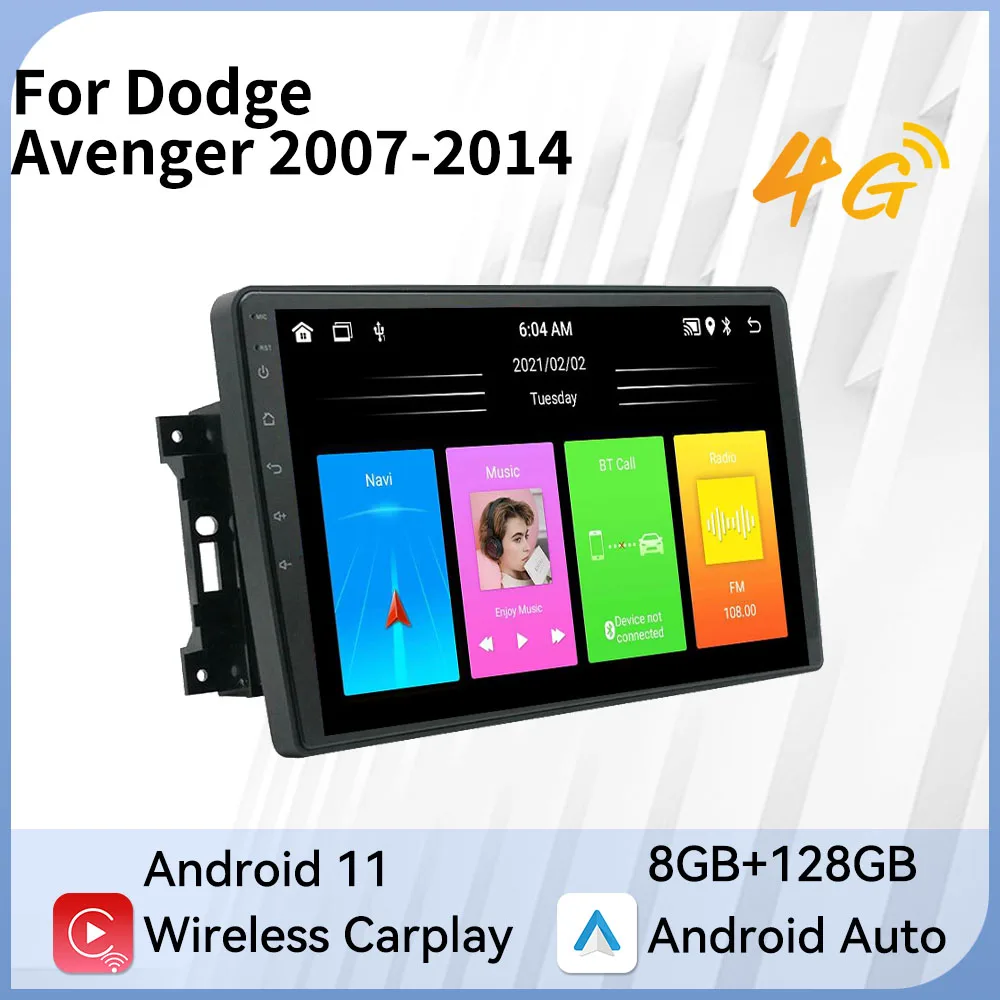 2 din android car radio stereo for dodge avenger 2007 2014 gps wifi