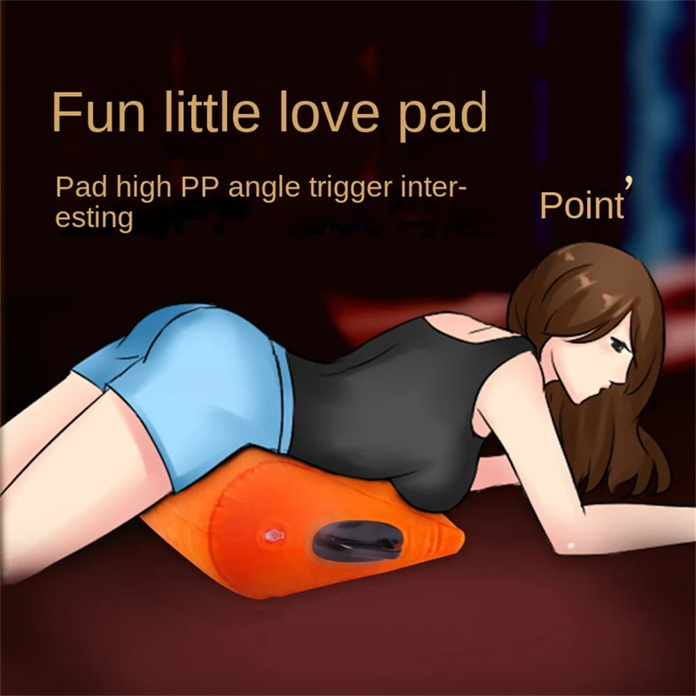 Inflatable Pillow Couples Toy For Deeper Position Support Triangle Ramp Cushion Furniture Adult Sex Toy For Men Women Couples