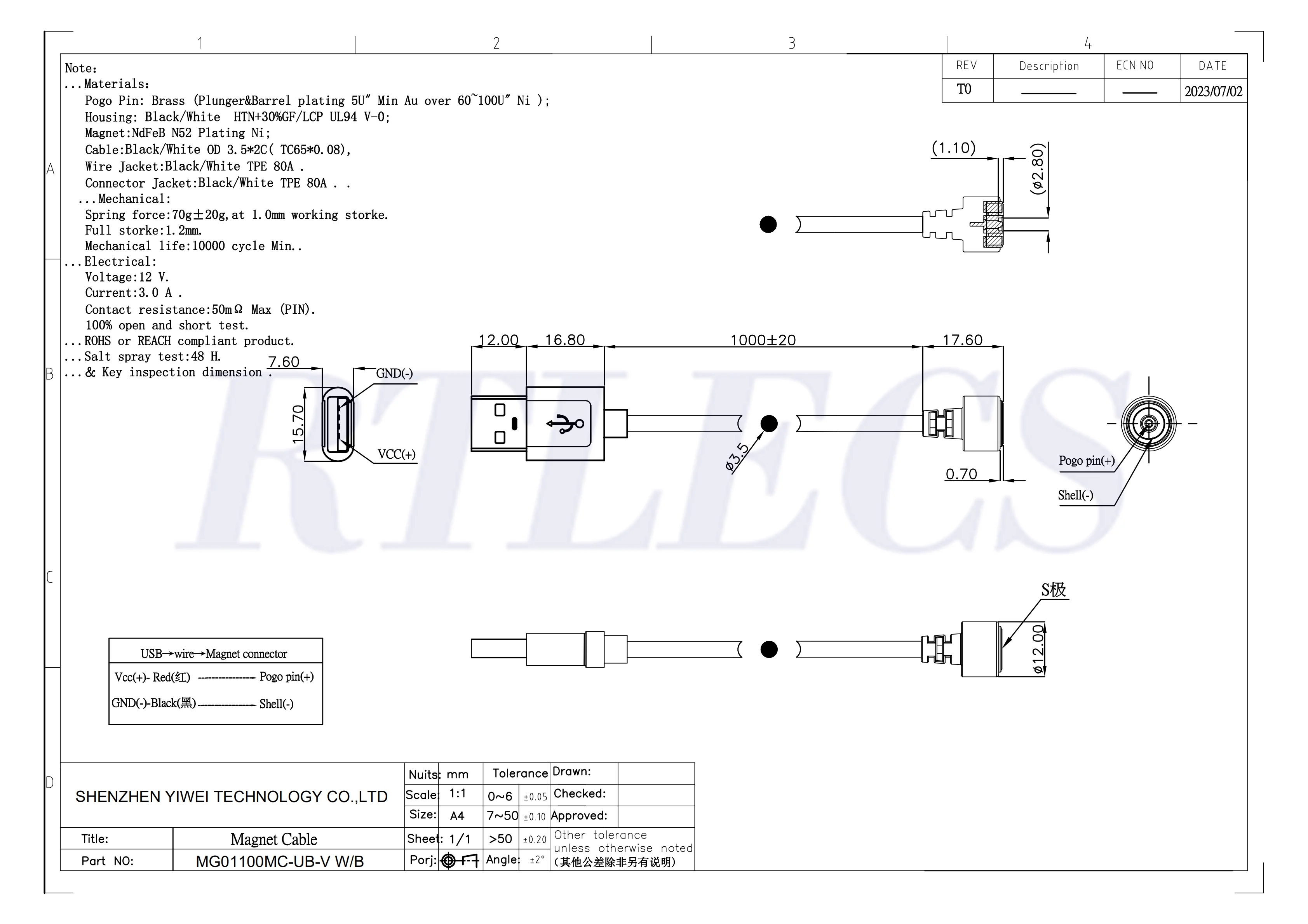Magnetischer Auto-Zigarettenanzünder-Steckeradapter mit Ein/Aus-Schalter 12V 24V Auto-Zigarettenanzünder-Stecker 1M 22AWG Kabel 3A Sicherung – Detail 8