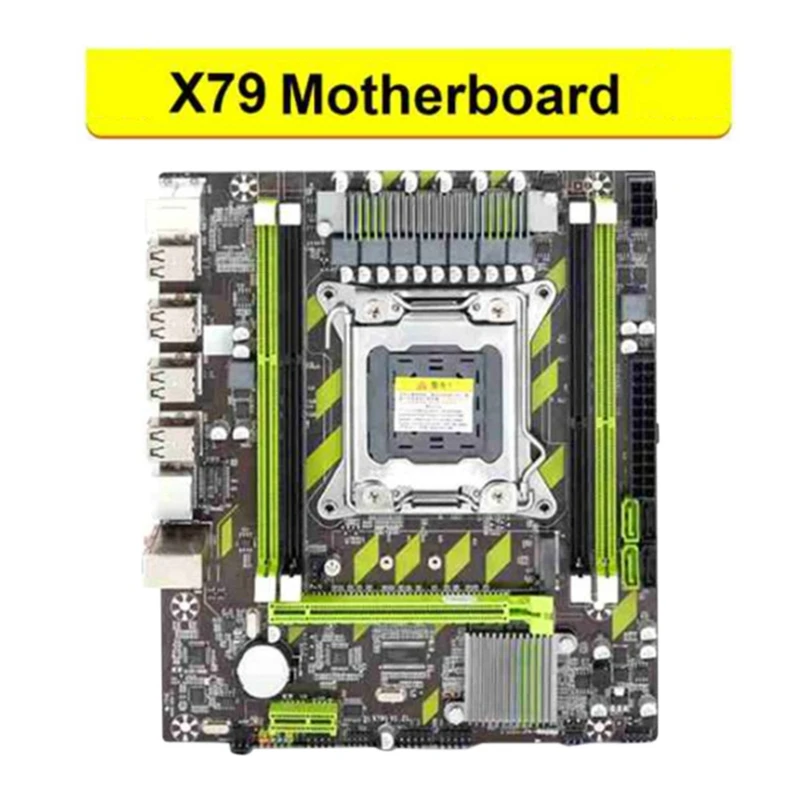 X79 Motherboard LGA2011 DDR3 with Eight Core Support E5 2650 CPU PCI-E NVME M.2 for Computer Motherboard good pc motherboard