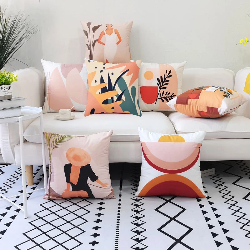 

45x45cm Decorative Mandala Artistic Geometry Pillow Case Polyester Cushion Cover Home Decoration Throw Chair Sofa Pillowcase