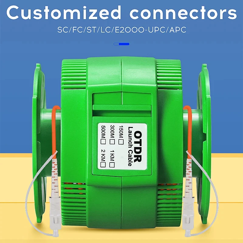 OM4 OTDR Launch Cable Fiber 150~2000M (optional)multimode Mode Test Extension Cord Dead Zone Eliminator Connector customization