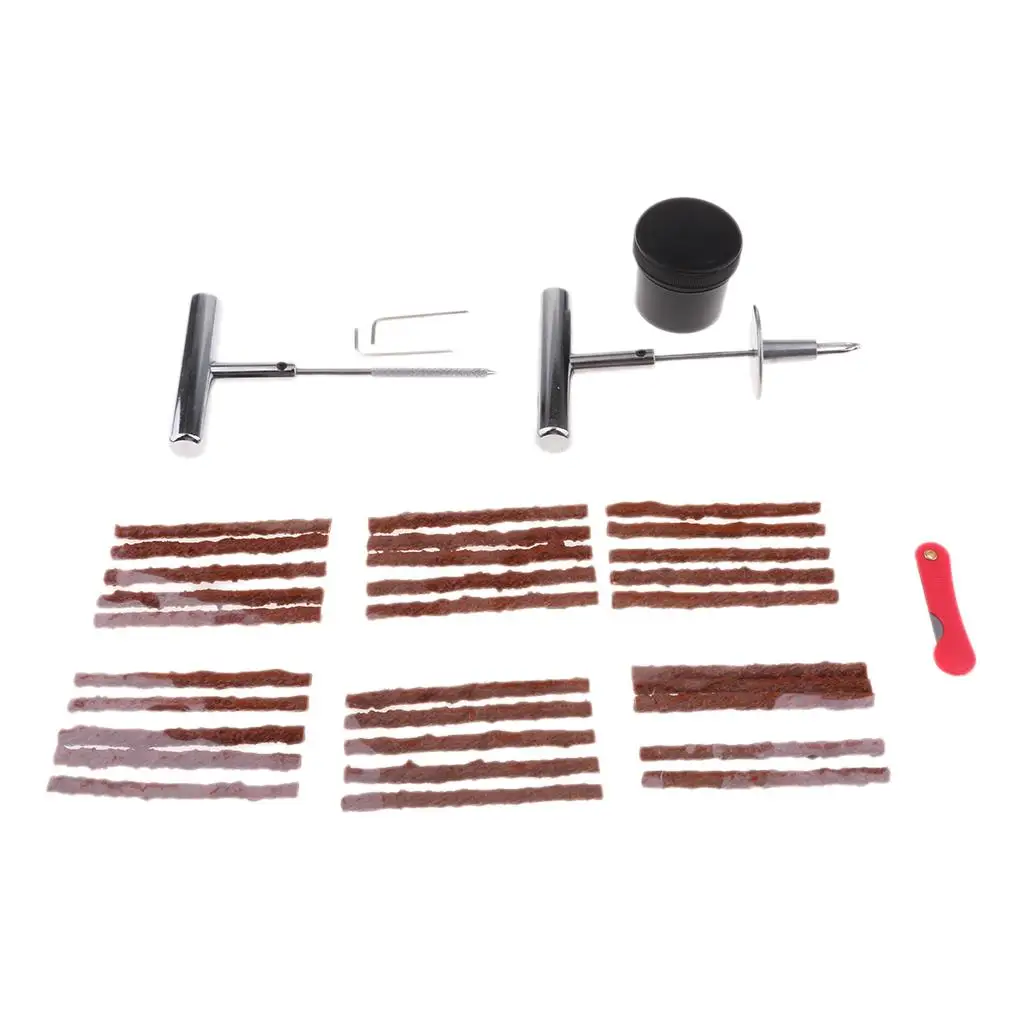 

Pack of 37 Tire Repair Tools Heavy Duty Tyre Puncture Patch
