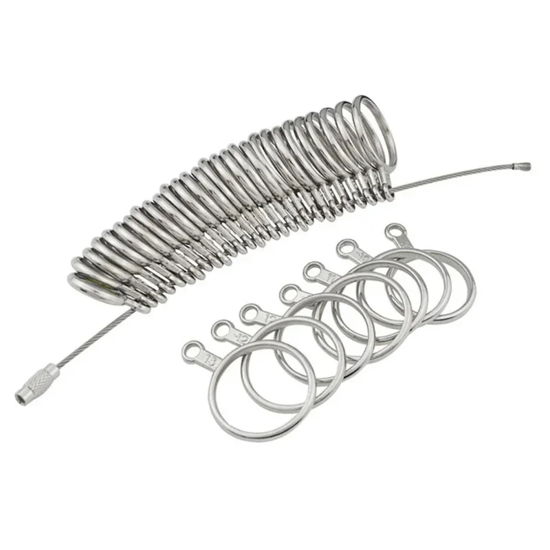알루미늄 합금 링 게이지 사이저 미터 핸드 루프 쥬얼리 측정 링 도구 사이즈 0-13mm 손가락 둘레 측정 도구