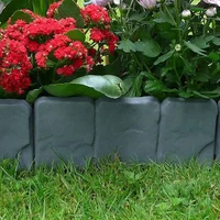 5-10pcs Garden Fence Imitation Stone Plant Support Stake Outdoor Edging Decorative Border DIY Lawn Yard Landscape Plant Fence 4