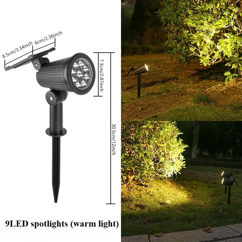 ตัวเลือกสินค้า ไฟส่องสวน LED โซลาร์เซลล์ กันน้ำ ประหยัดพลังงาน