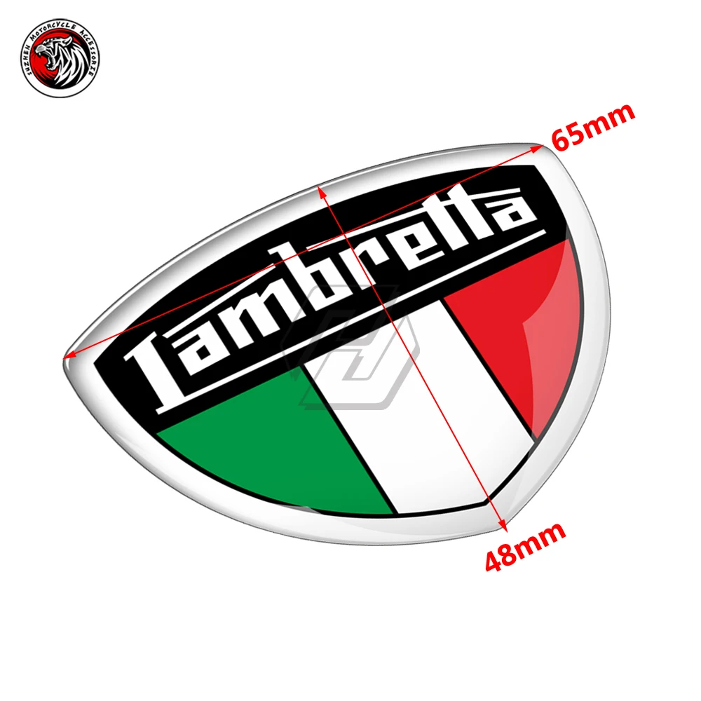 3D Motorcycle Scooter Sticker Fit for Lambretta Shield Logo Decal Vespa MOD Rocker reflective sticker and 3d acrylic badge logo motorcycle fuel tank logo decal sticker wing suitable for honda cb cbr vfr 600 400
