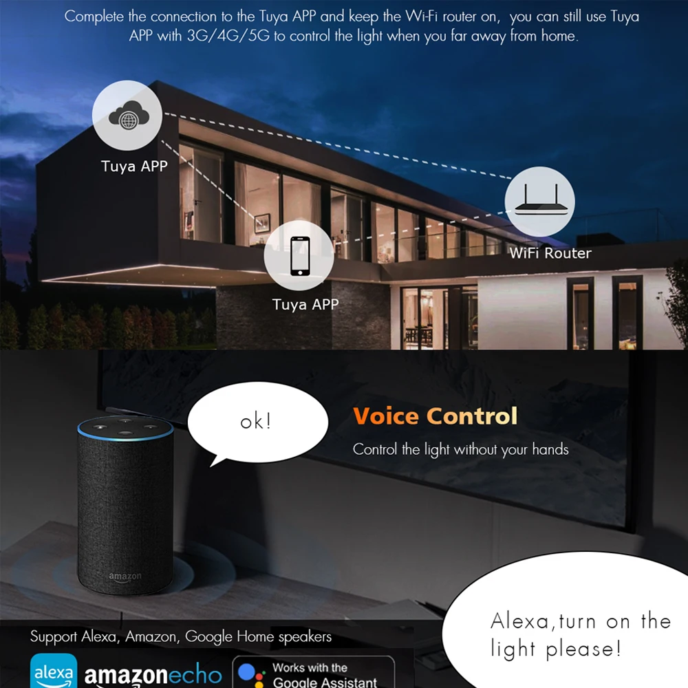 Фото Умный выключатель Tuya Smart Life, Wi-Fi, RF №5
